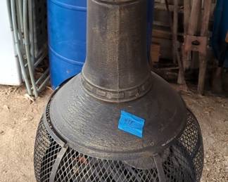 Metal Chiminea, 53" Tall