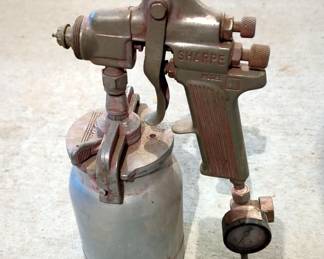 Vintage Sears Aluminum Spray Paint Gun, Model 106.157011, And Vintage Sharpe Paint Gun, Model 71