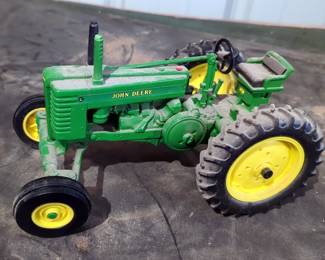 Vintage Allis Chalmers Die Cast 1/16 Scale Collectors Edition D10 Tractor, Ertl Die Cast Massey-Harris 44 Special, Ertl John Deere Tractor, And International 1586 Tractor