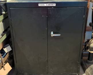 Metal 2 Door 3 Shelf Storage Cabinet, 42" x 36" x 18"