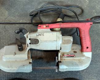 Milwaukee Portable 120V Electric Deep-Cut Band Saw In Hard Sided Carrying Case, Powers On, Includes Extra Blade