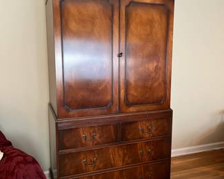 armoire with pullout desk and drawers