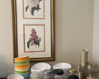 1 of several decorative prints, bric-a-brac