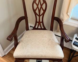 1 0f 2 arm chairs, 4 side chairs