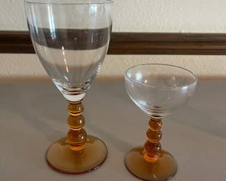 Libby Knob Hill wine and champagne glasses