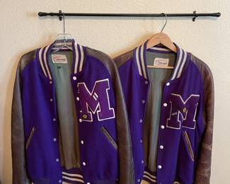 Vintage letter jackets.