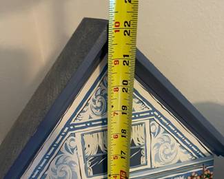 Jewelry 'houses' - 22" tall and 16" tall. Substantial pieces that are well made and beautifully painted. 