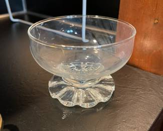 Anchor Hocking footed dessert glasses. Set of six.