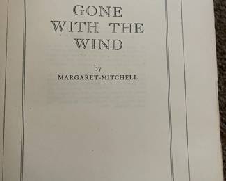Vintage Gone with the Wind book