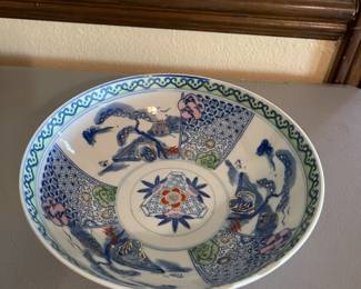 Japanese hand painted bowl