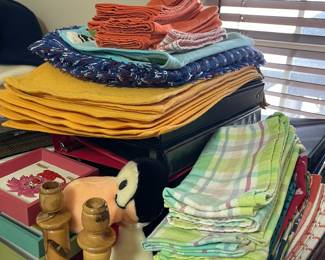 Colorful table linens