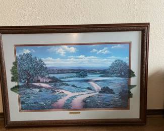 Landscape scene with interesting mat overlap 