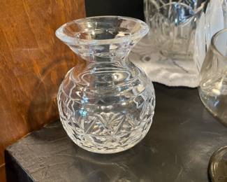Lead crystal baby vase.