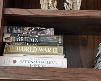 Hundreds of old and new books and book sets.