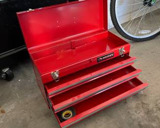 Husky three drawer portable tool chest