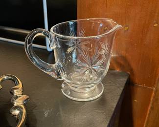 Fostoria Atomic Starburst creamer.