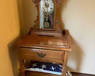 Antique 8 Day E N Welch gingerbread parlor shelf clock