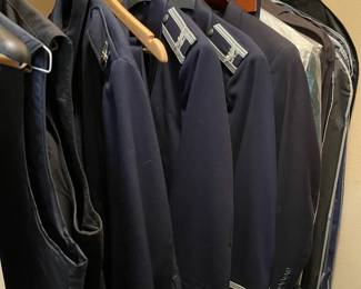 Men's US Air Force dress blues, Dallas Police uniforms (size 48 short).