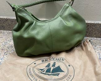 Kelly green Brahmin bag/ purse