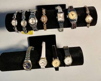 Ladies Watches, including a beautiful cocktail Omega.