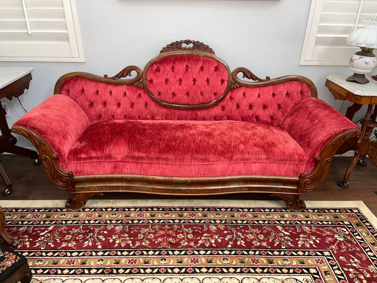 Antique parlor sofa. Family heirloom in fantastic condition. 