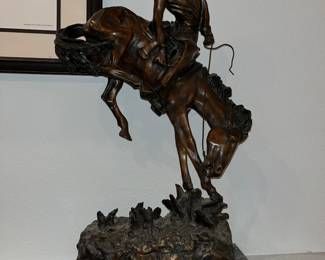 Frederic Remington 23inch tall “Outlaw” bronze 