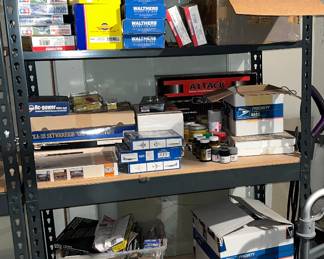 Model train and car sets and set decorations 