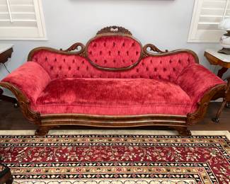 Antique parlor sofa. Family heirloom in fantastic condition. 