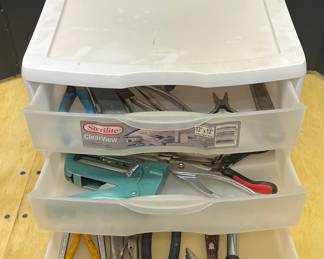 Sterilite ClearView 3-drawer Organizer With Tools 