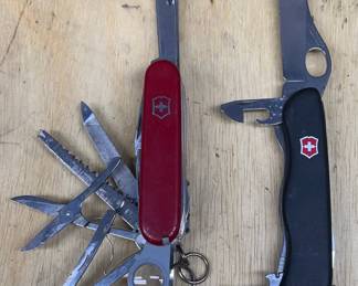 (2) Victoronix Swiss Made Army Knives - One Officer Suisse 