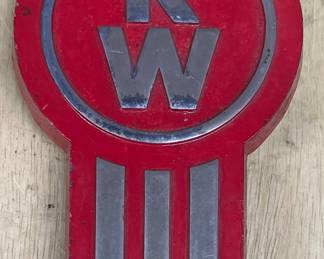 Vintage Kenworth Semi Truck Hood Mount Emblem 