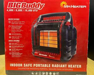 Mr Heater BigBuddy Indoor Safe Portable Radiant Heater With Original Box 