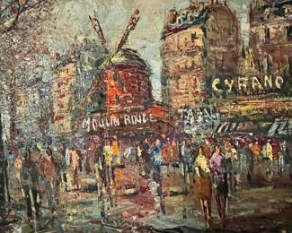 Moulin Rouge Painting Close Up