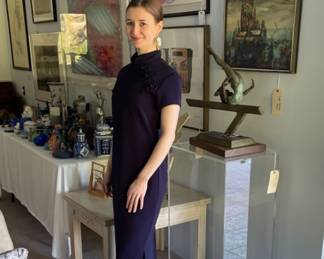 This Lovely Blue Dress is for Sale! There is Lots of Vintage Men's & Women's Clothing!!