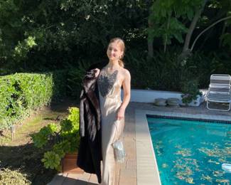 The Evening Gown, Coat, Bag & Shoes are for Sale!