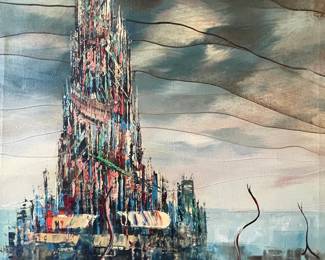 Close Up of the Tower Painting