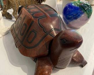 Carved Turtle Box