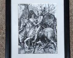 Original Albrecht Durer Knight Death and the Devil Framed Print