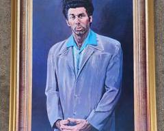 Seinfeld Cosmo Kramer Portrait Print Poster The Kramer Gilt Framed