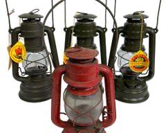Antique Dietz Red Comet Railroad Oil Lantern And Three Like New Nier Feuerhand German Made Army Oil Railroad Lanterns