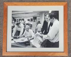 President Johnson Elected Washington Post Framed Photo