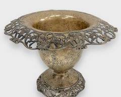 Antique Gorham Sterling Silver Reticulated Victorian Vase Aesthetic Movement Big & Heavy 1224 Grams