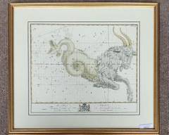 To His Grace Thomas Duke of Newcastle Framed Celestial Unicorn Print Gilt Framed