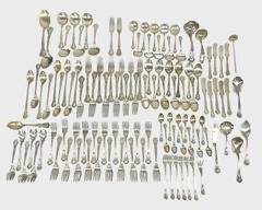 Gorham Sterling Silver Flatware 3022 Grams, Tourist Spoon Included