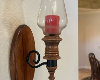 2 candle sconces