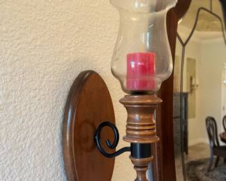 2 candle sconces