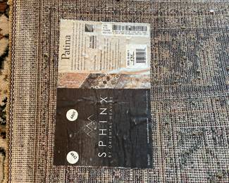 Sphinx Patina wool rug w non skid pad, 4' x 6'
