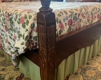 Carved detailing on the posts