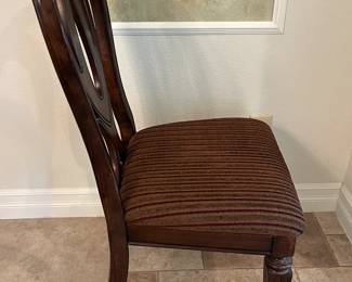 6 Ashley side chairs, 19" to seat, 41" backs 