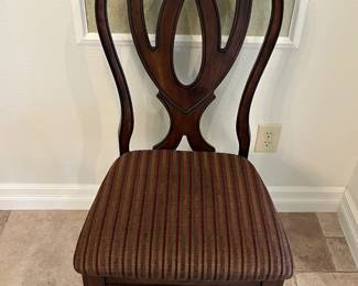 6 Ashley side chairs, 19" to seat, 41" backs 